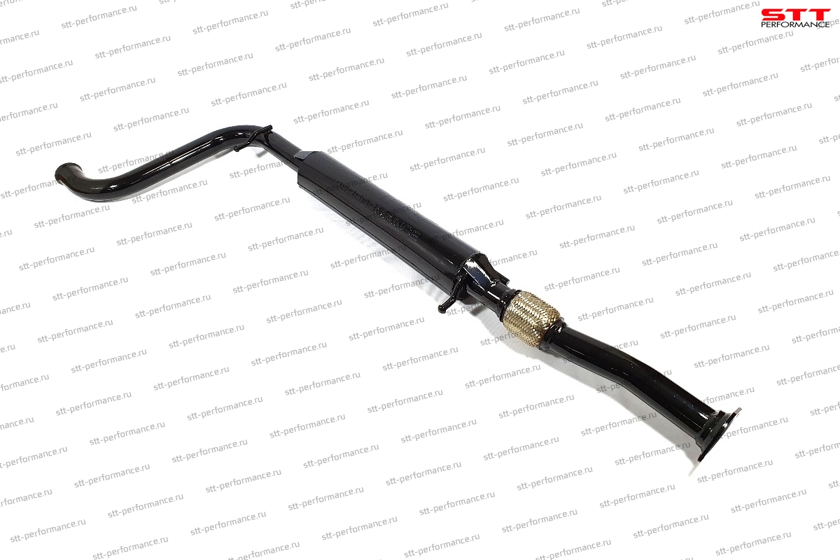 Резонатор под выпускной коллектор «STT» для а/м Lada Priora, с гофрой