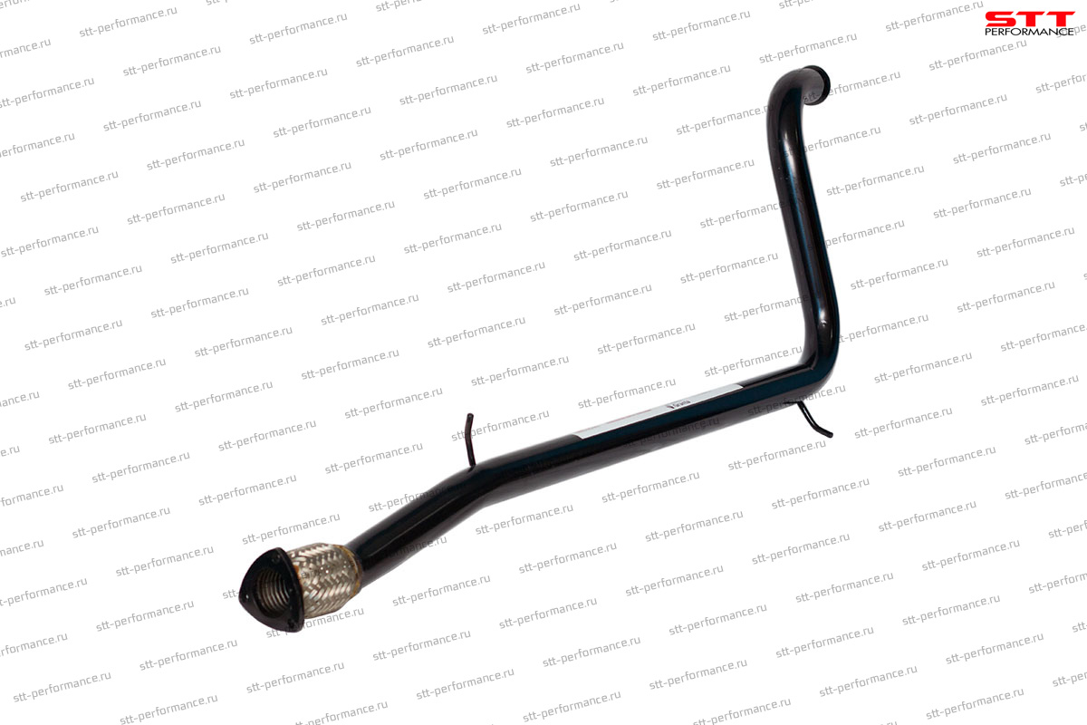 Резонатор-труба под выпускной коллектор «STT» для а/м Lada Granta/Kalina-2, с гофрой)