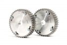 Шестерни ГРМ 21124, разрезные, алюминиевая ступица с маркерным диском