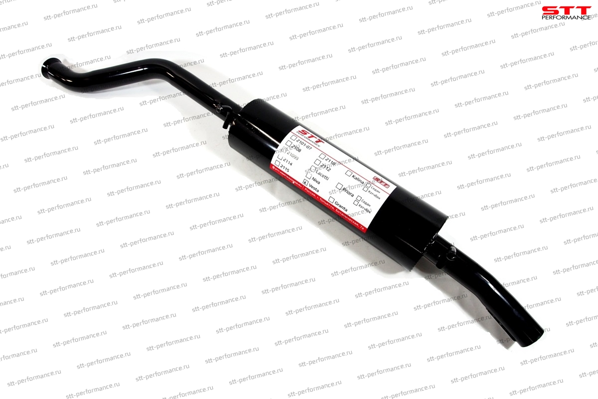 Глушитель «STT» прямоточный, для а/м Lada Vesta