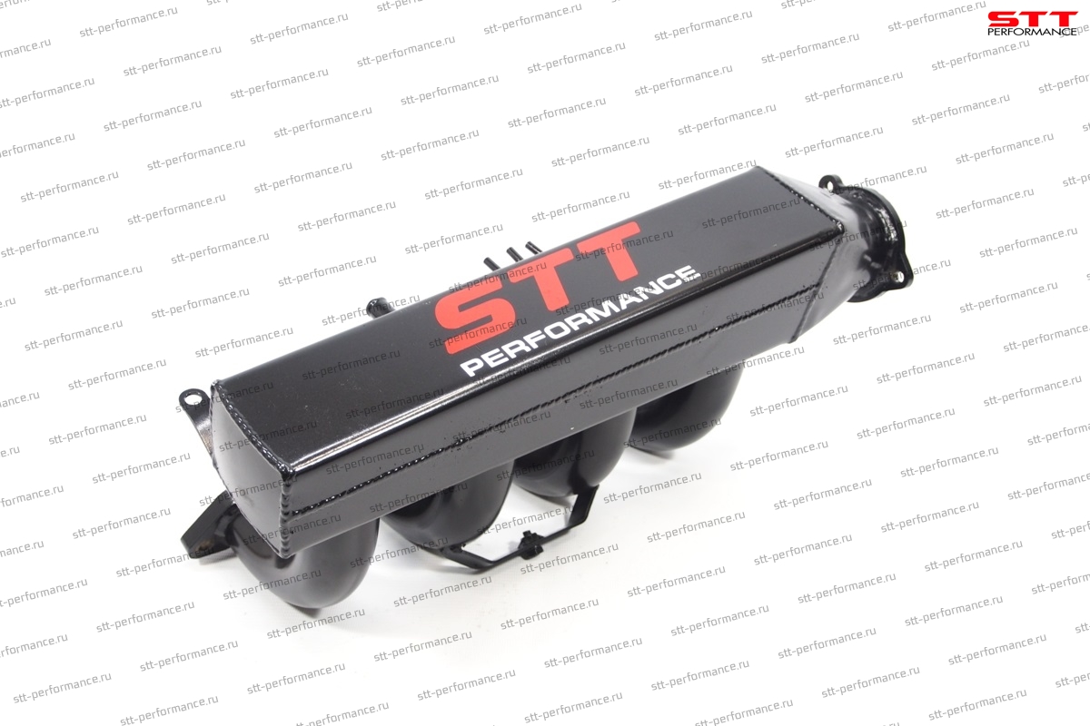 Ресивер "Stt-performance" 16V Lada Priora, квадратный, е-газ (электронная заслонка 21126), фланец ø43мм