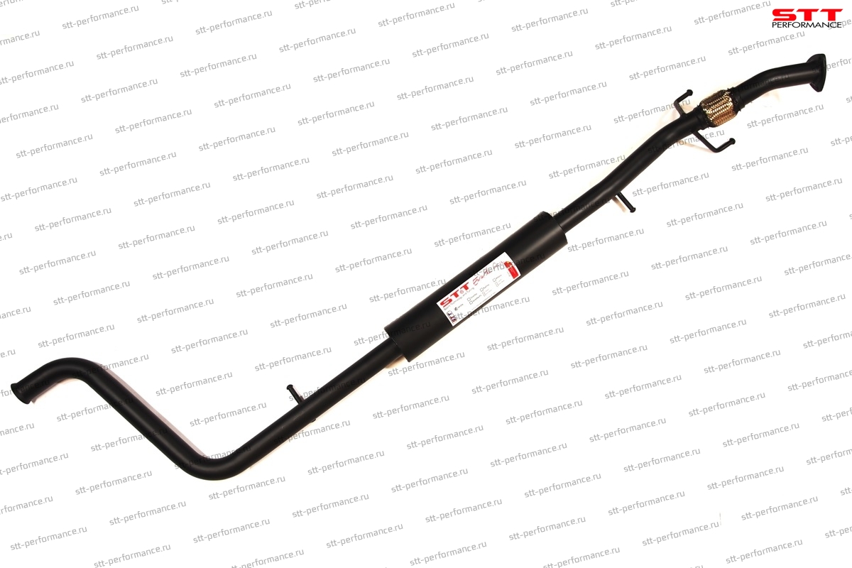 Резонатор прямоточный «STT» для а/м Lada Vesta ШТАТНАЯ УСТАНОВКА.