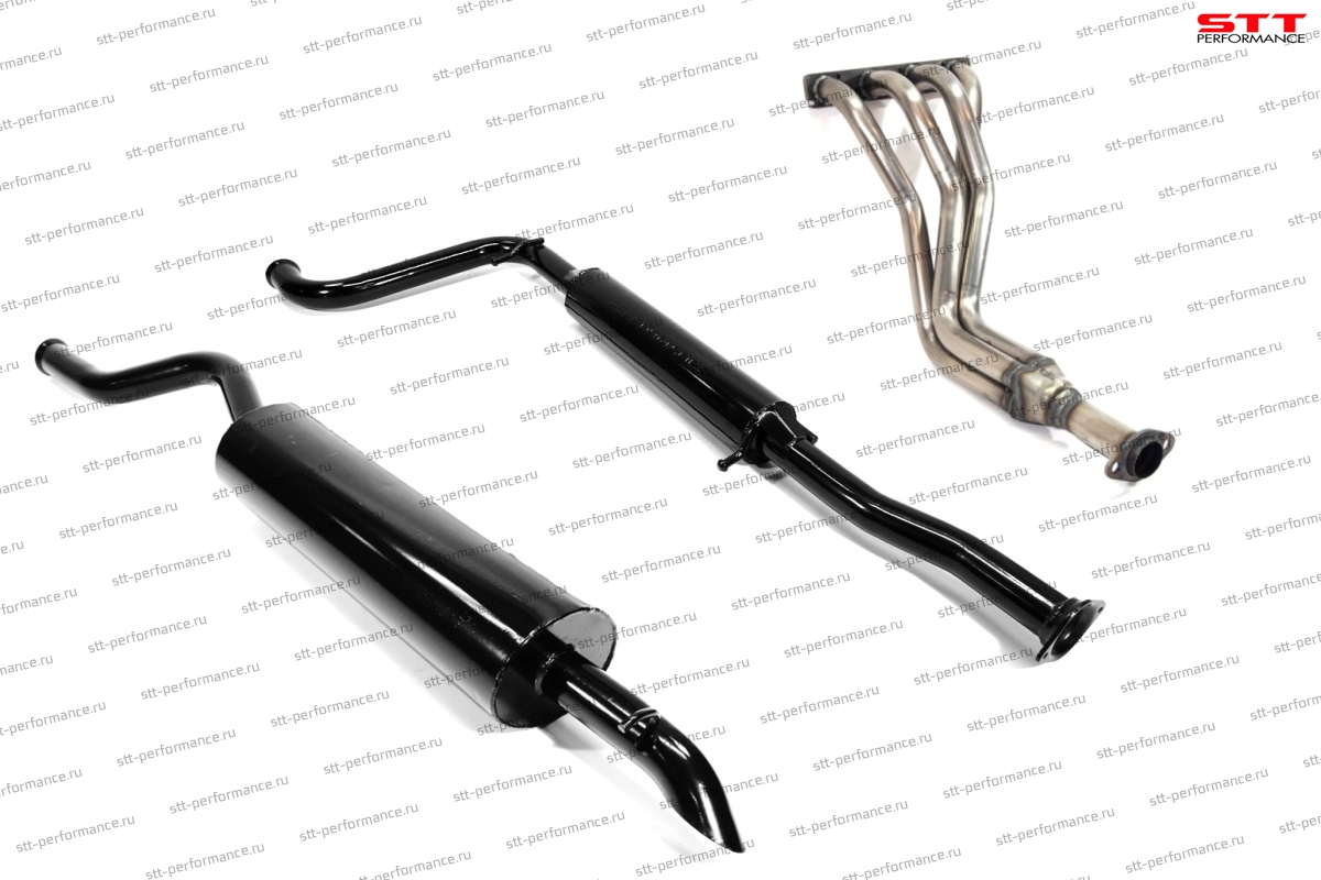 Комплекты выхлопных систем (паук+резонатор+глушитель)